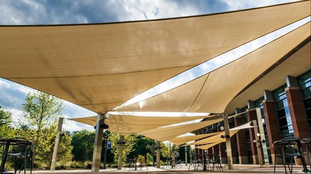shade sail for commercial street