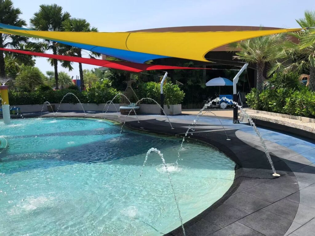 poolside shade sail
