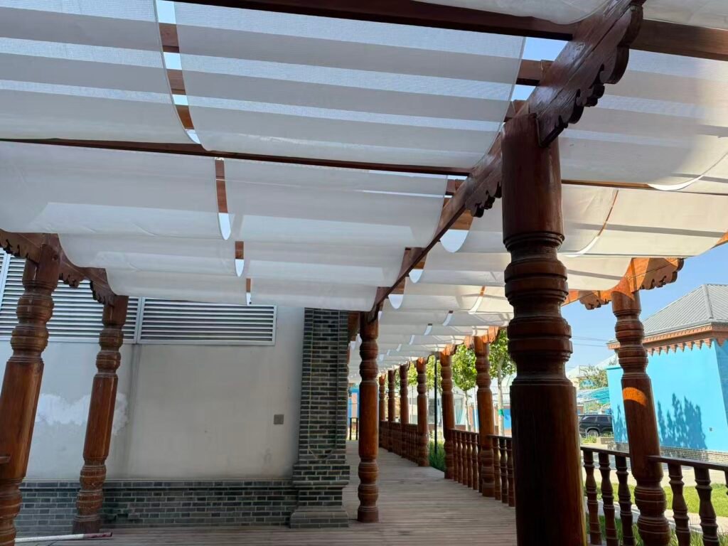 patio retractable shade canopy