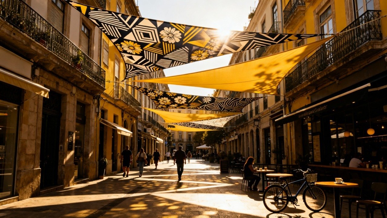 printed shade fabric