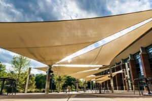 Urban Landscape Design：shade sail design