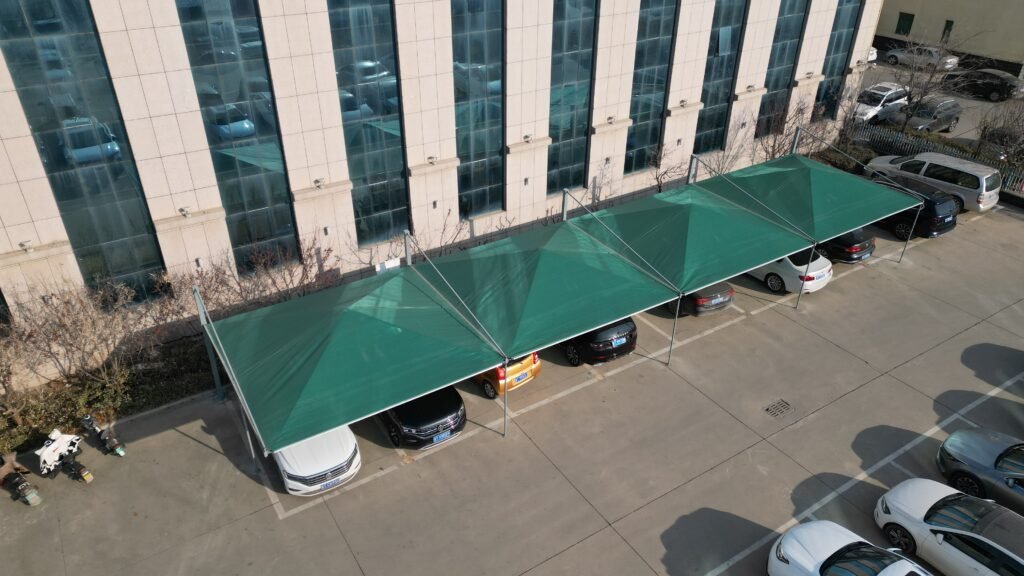 Youngshadesail HDPE car parking shade sail