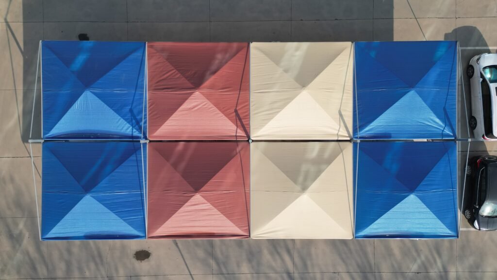 Youngshadesail HDPE car parking shade sail