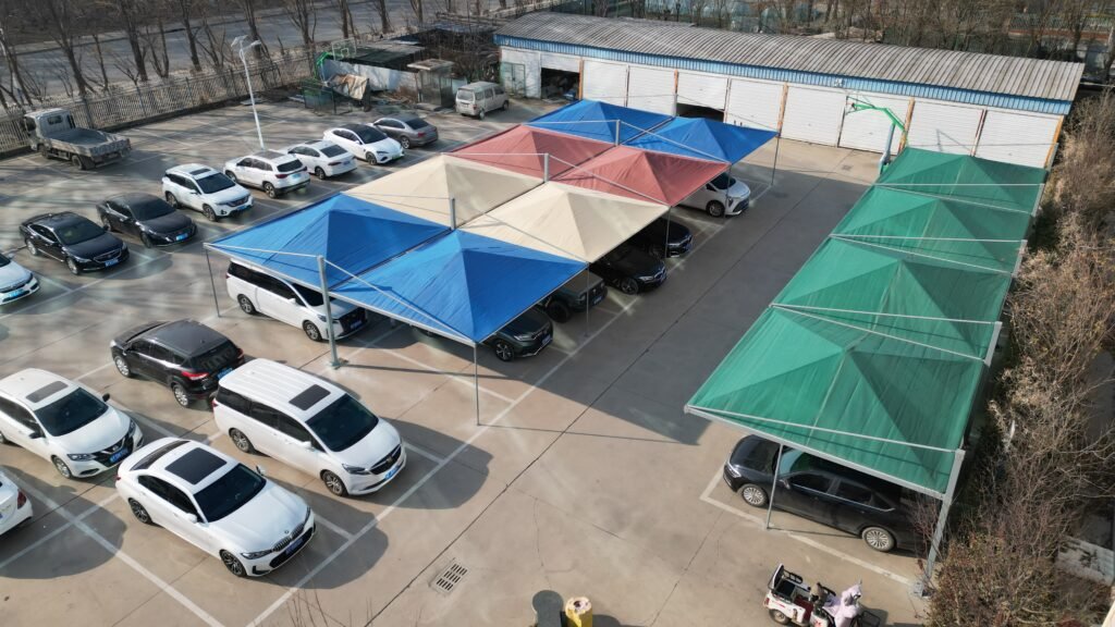 Youngshadesail HDPE car parking shade fabric