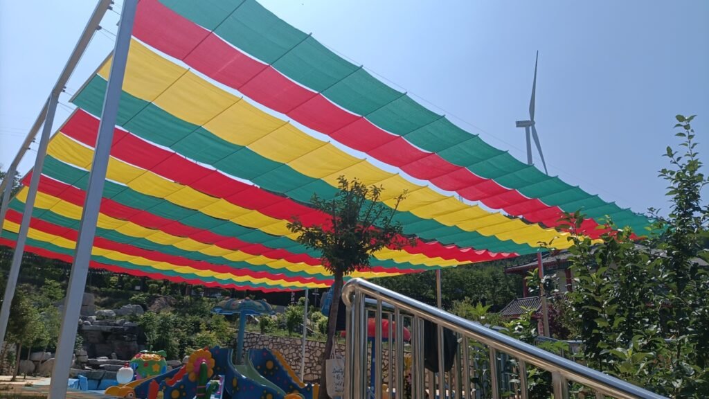 Retractable Sun Shade Support Structures