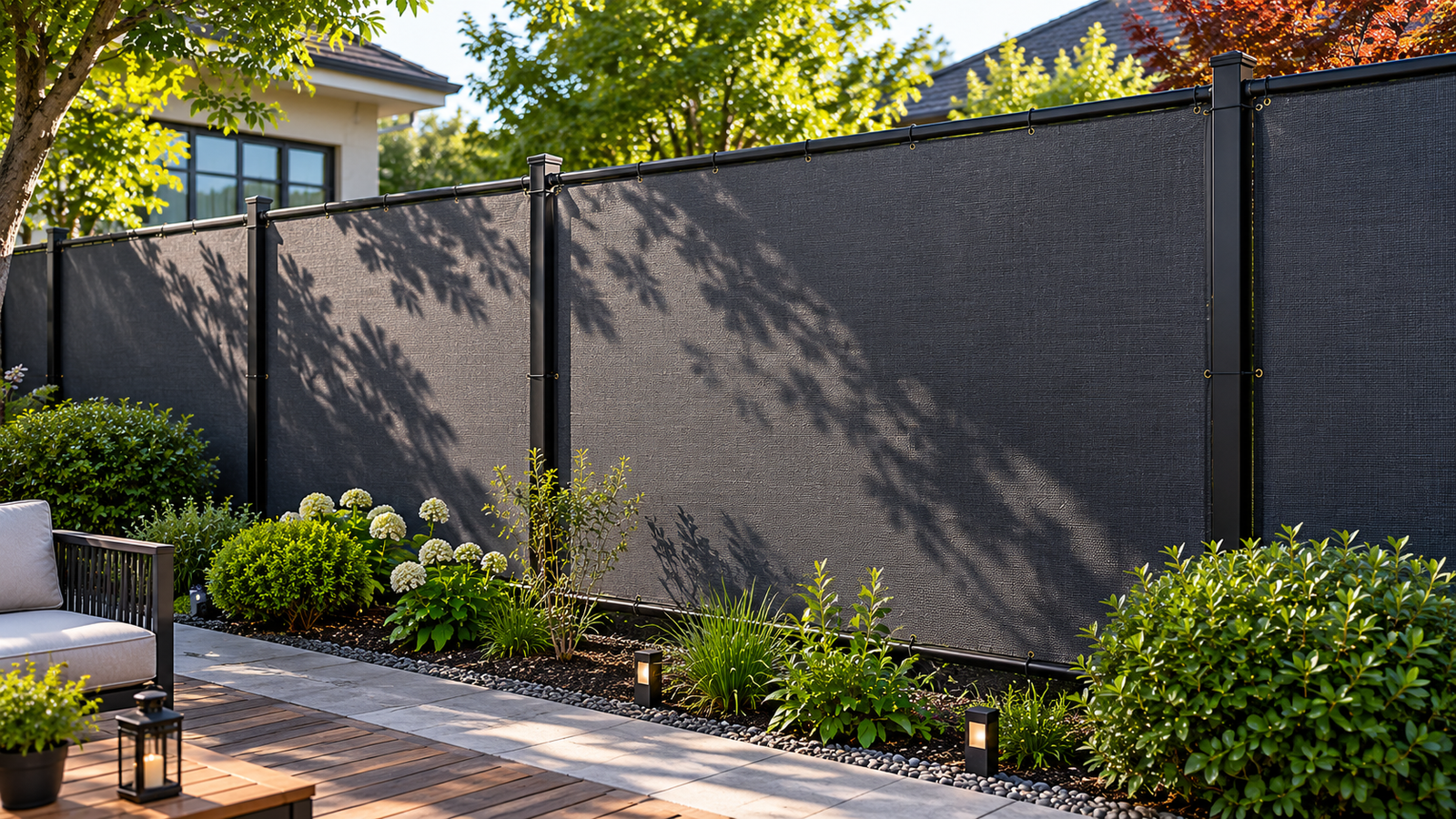 Young Shade Sail HDPE 15-Years Outdoor Privacy Screen Fabric Application
