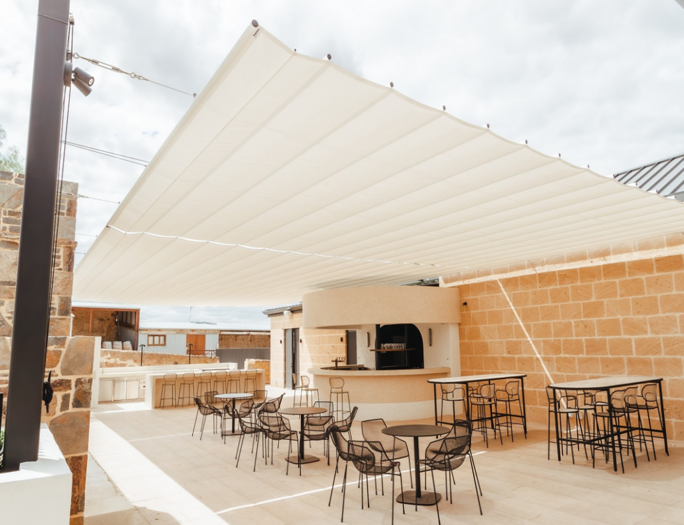 young shade sail cafe shade solutions retractable shade canopy